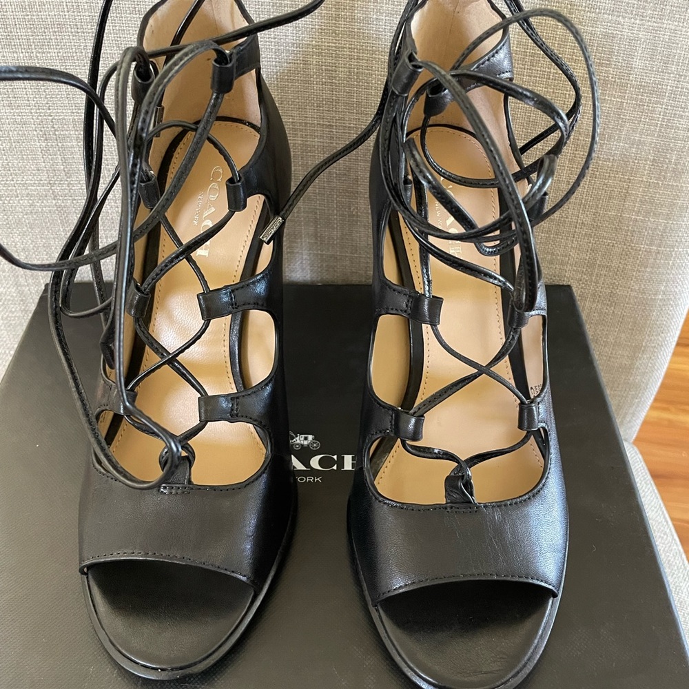 Coach Kira Soft Shine Calf Heels